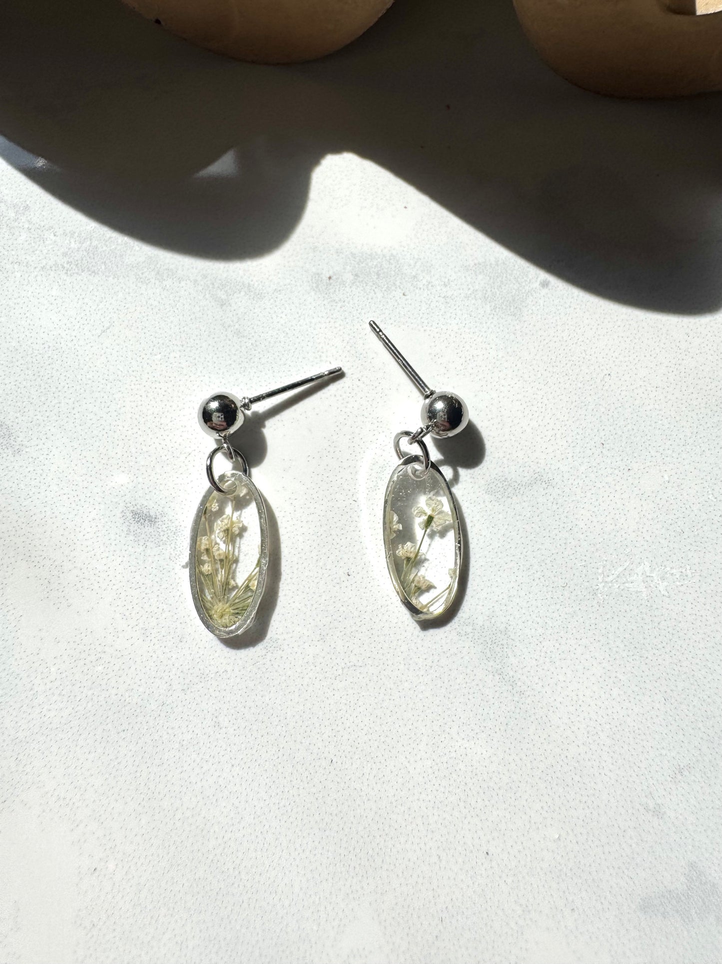 Petite Lace Flower Dangles