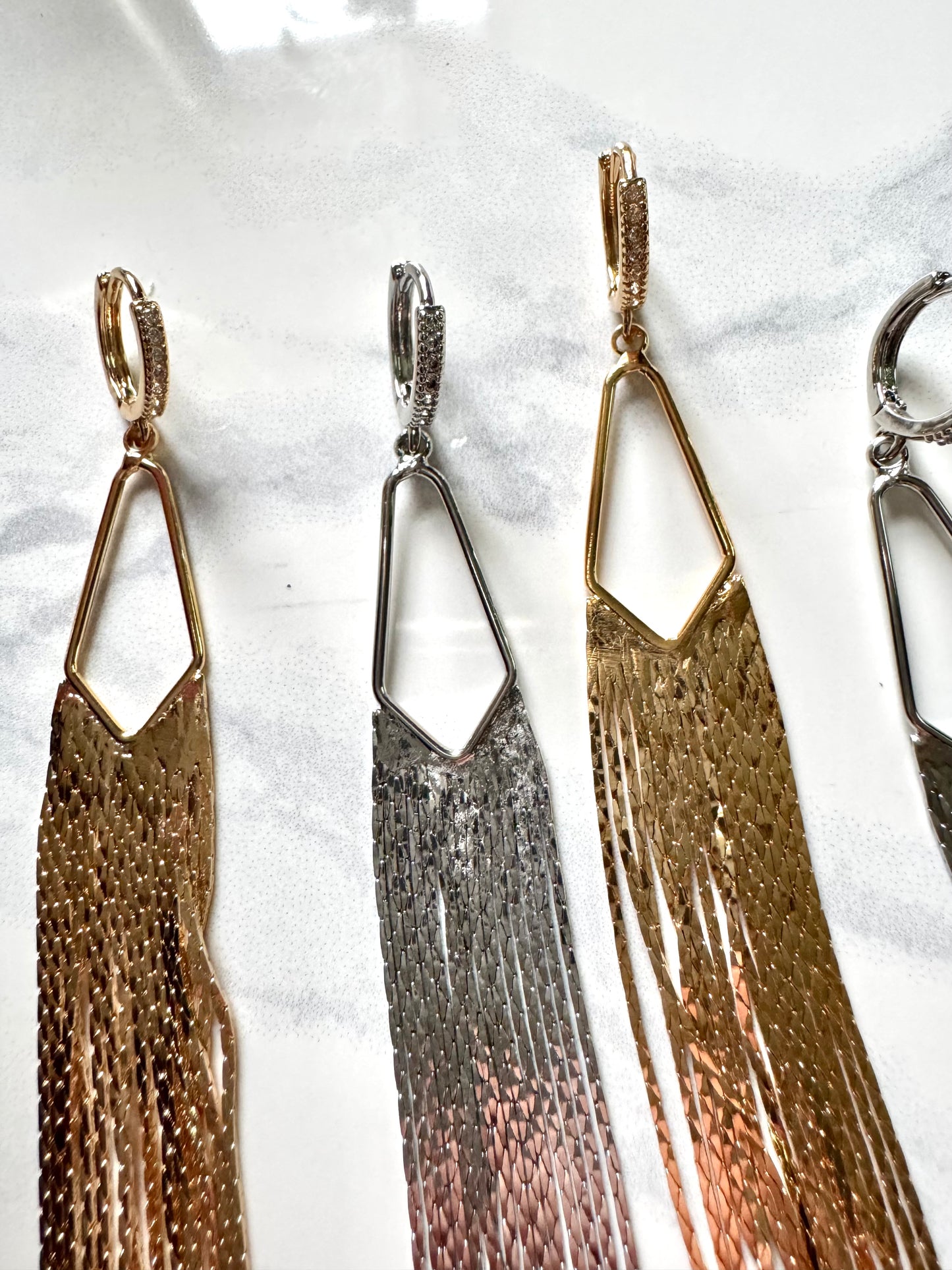 Silver Tassel Dangles