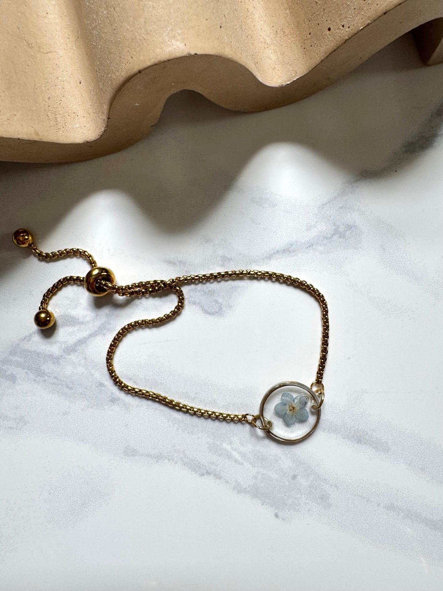 Forget Me Not Flower Bracelet