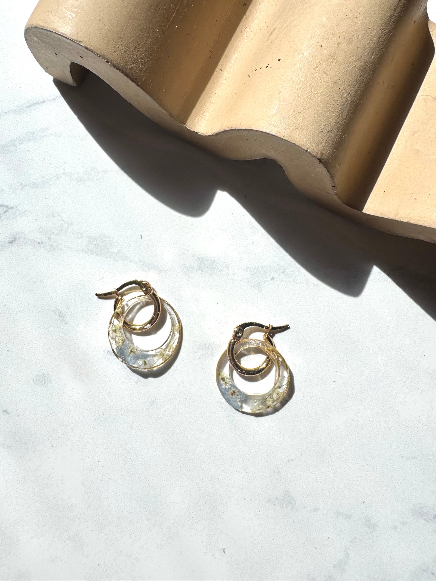 Forget Me Not Flower Hoops