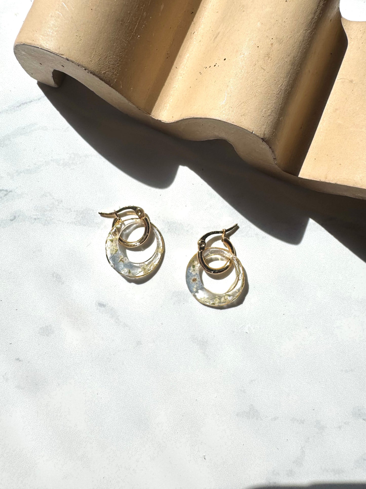 Forget Me Not Flower Hoops