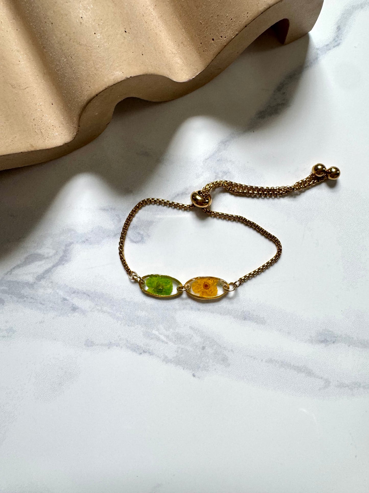 Flower Double Oval Bracelet