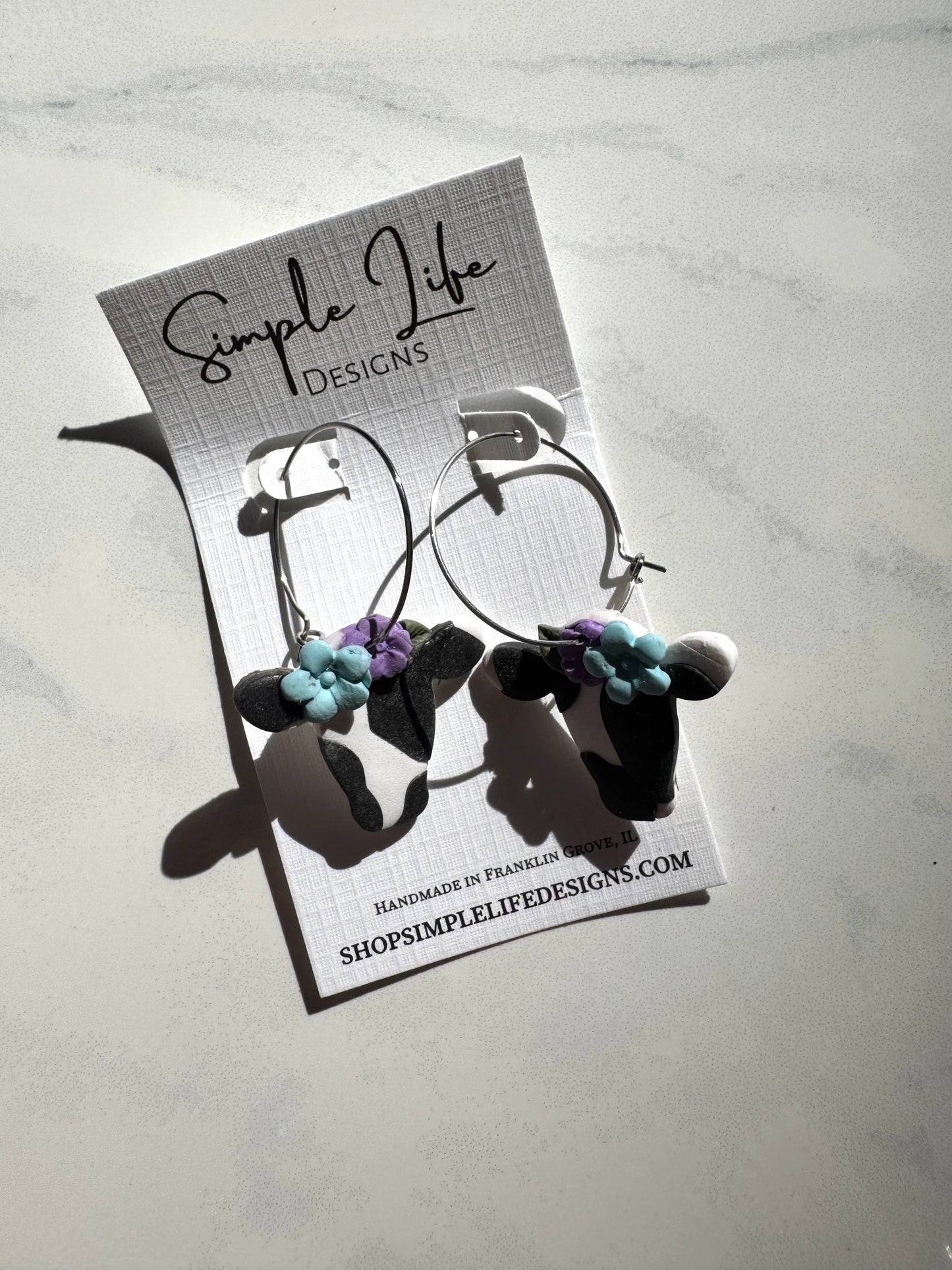 Flower Crown Cow Hoops