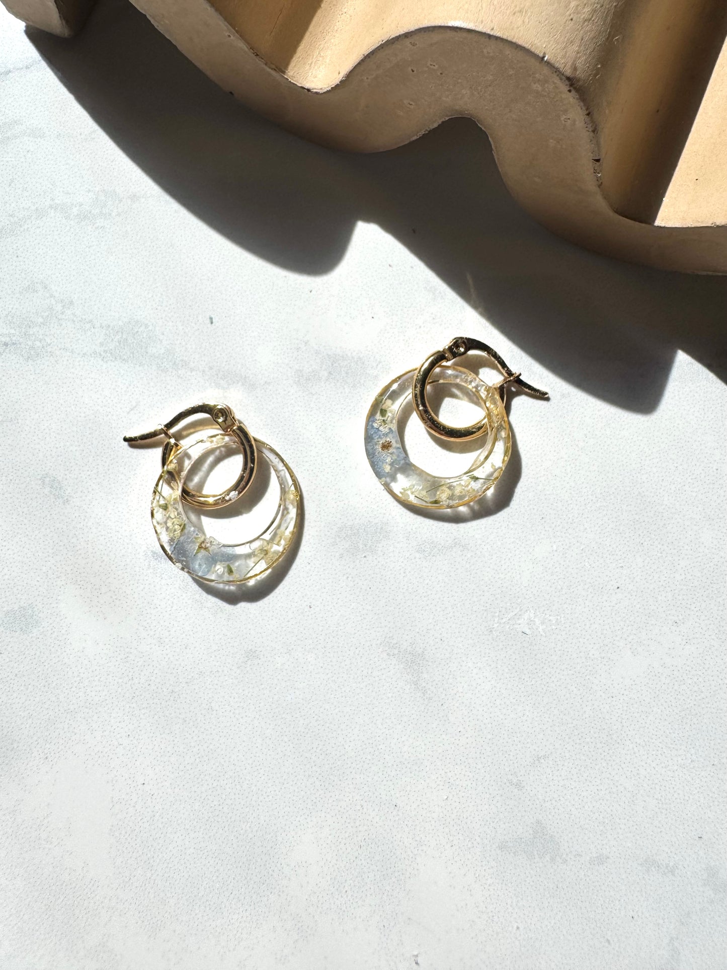Forget Me Not Flower Hoops