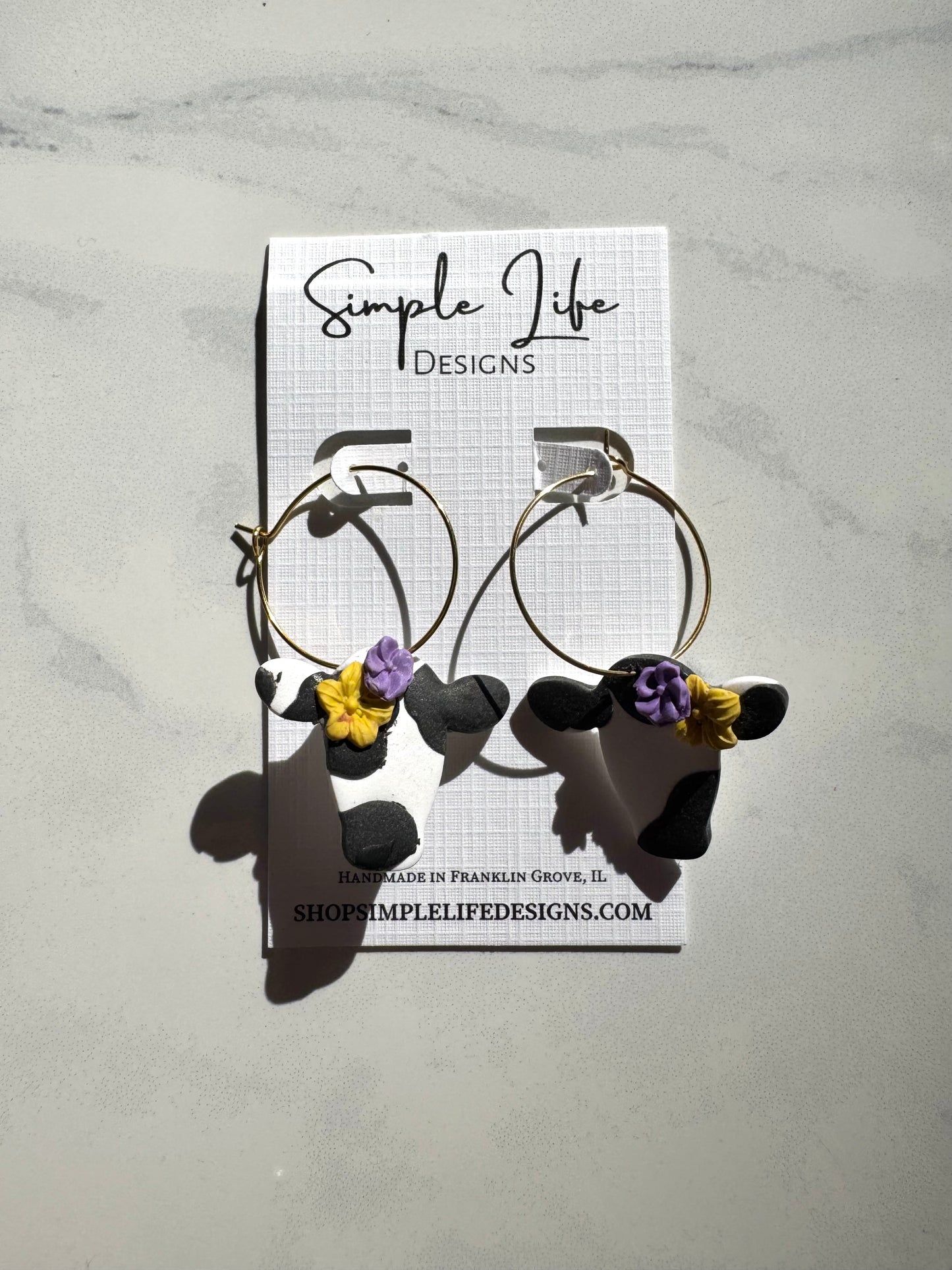 Flower Crown Cow Hoops