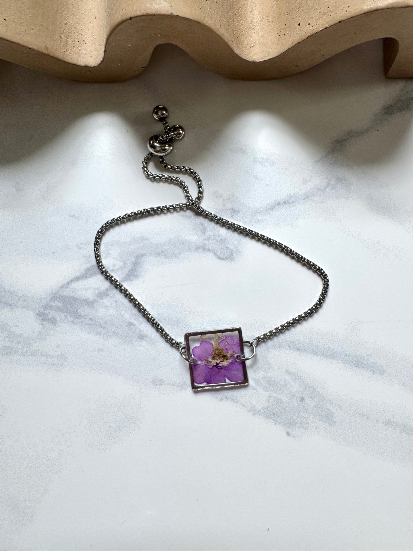 Purple Flower Bracelet