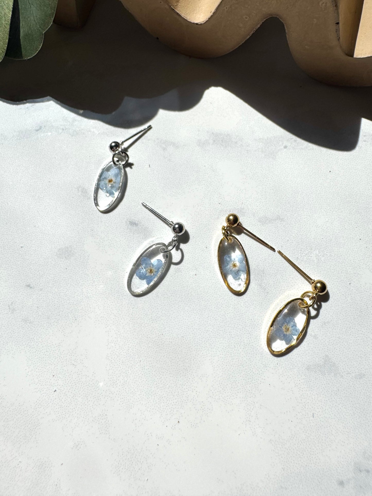 Petite Forget Me Not Flower Dangles