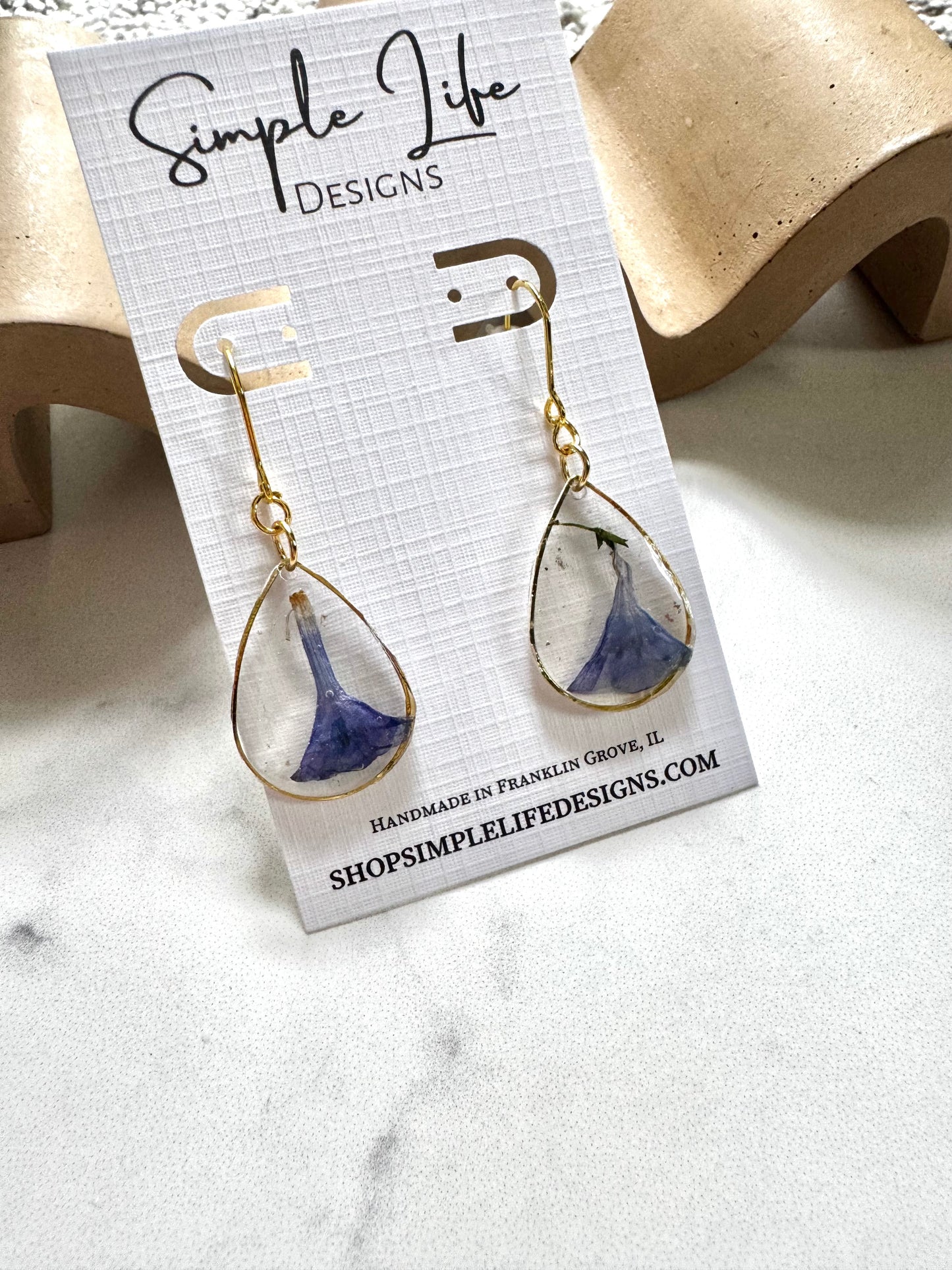Bluebell Teardrop Dangle