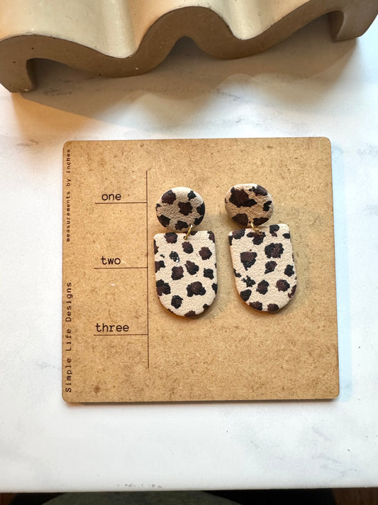 Leopard Print Dangles