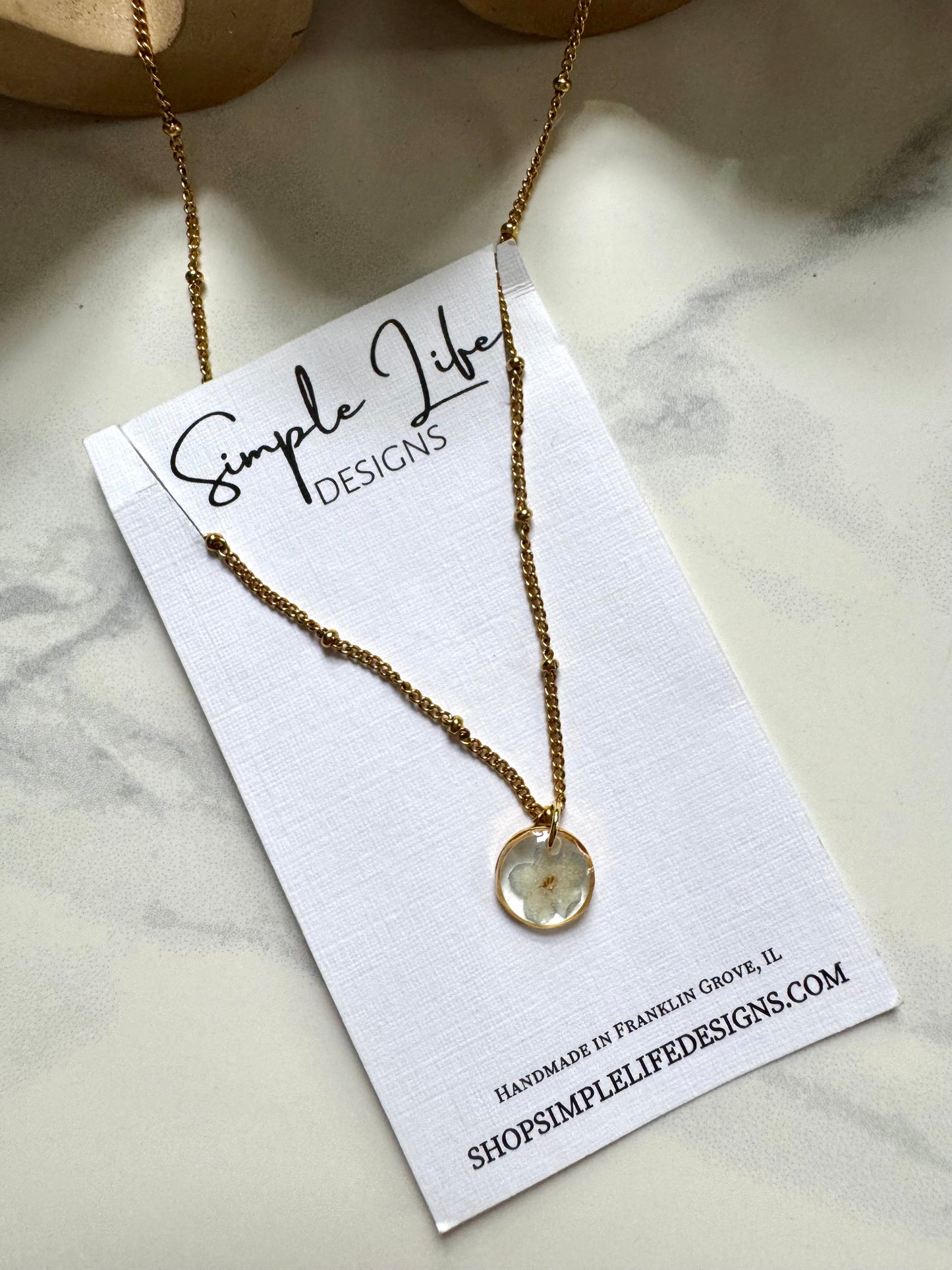 Gold Flower Circle