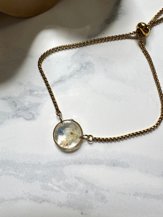 Blue Flower Bracelet