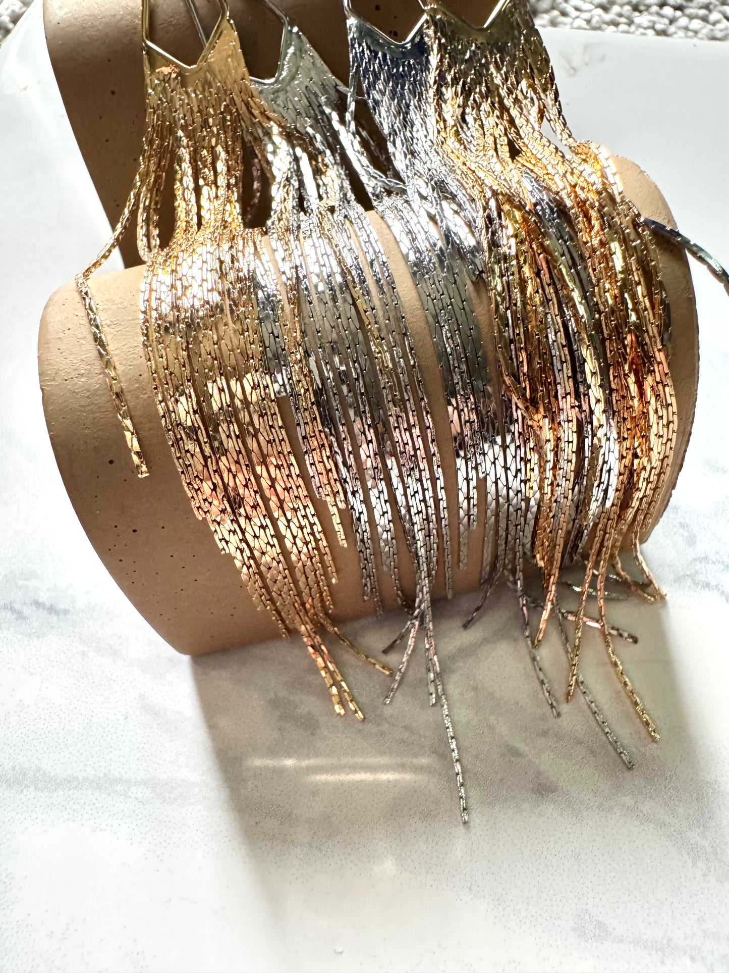 Silver Tassel Dangles
