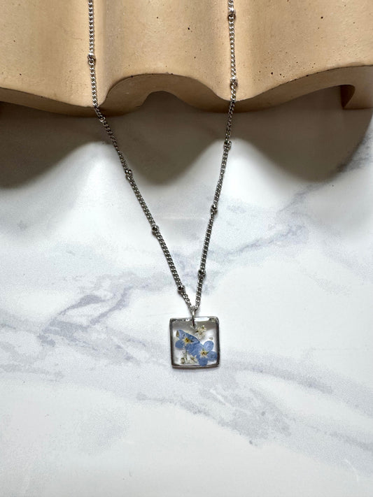 Forget Me Not Flower Square