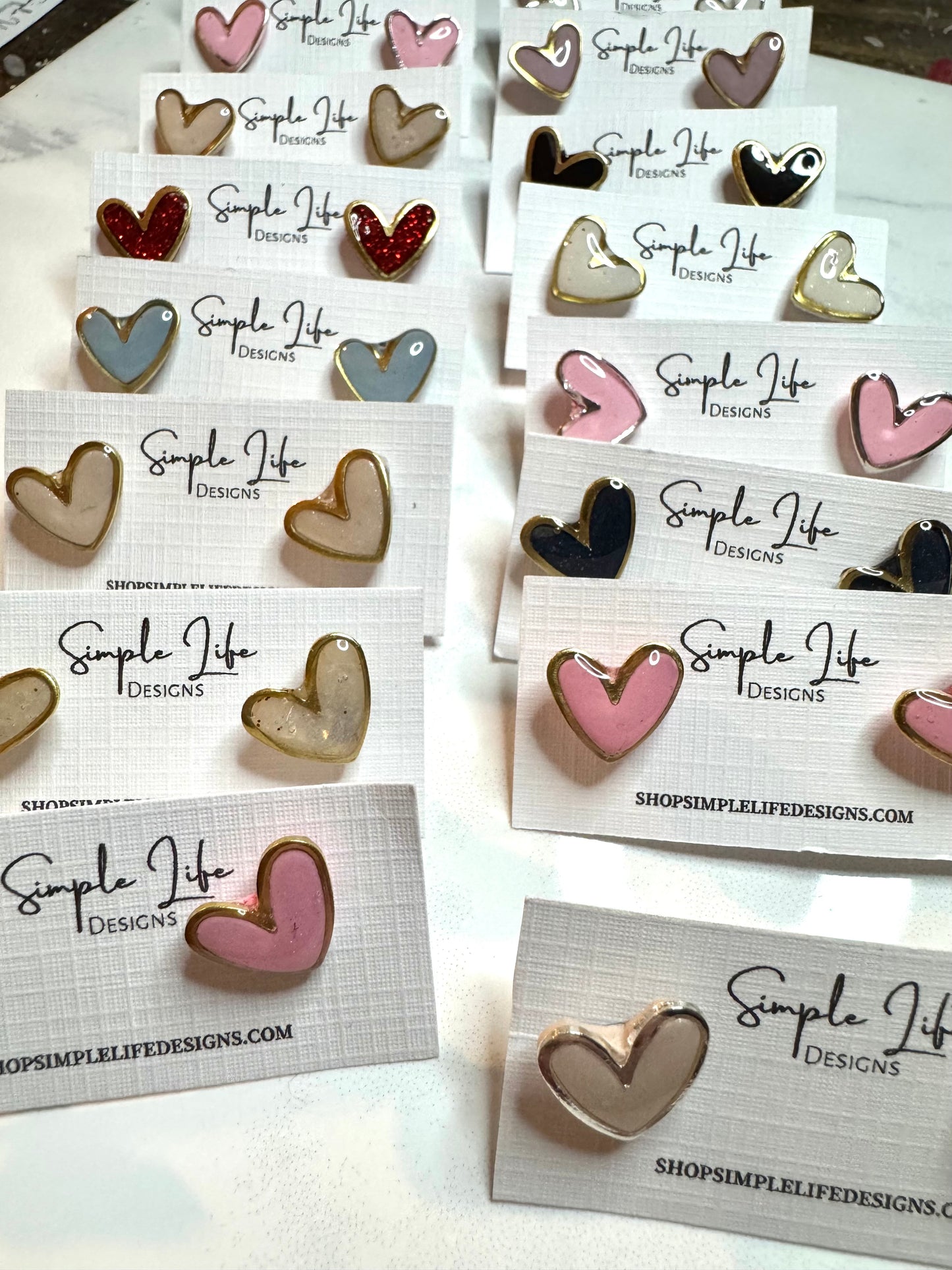 Heart Studs