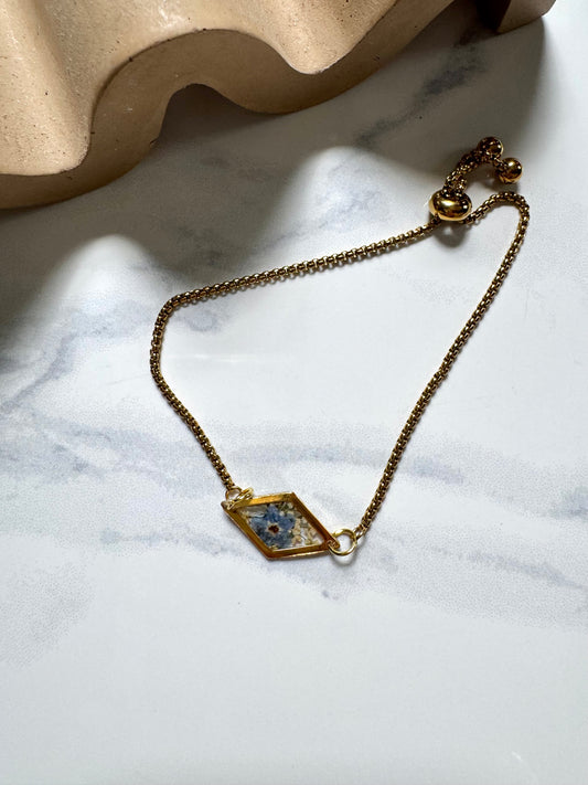 Forget Me Not Flower Diamond Bracelet
