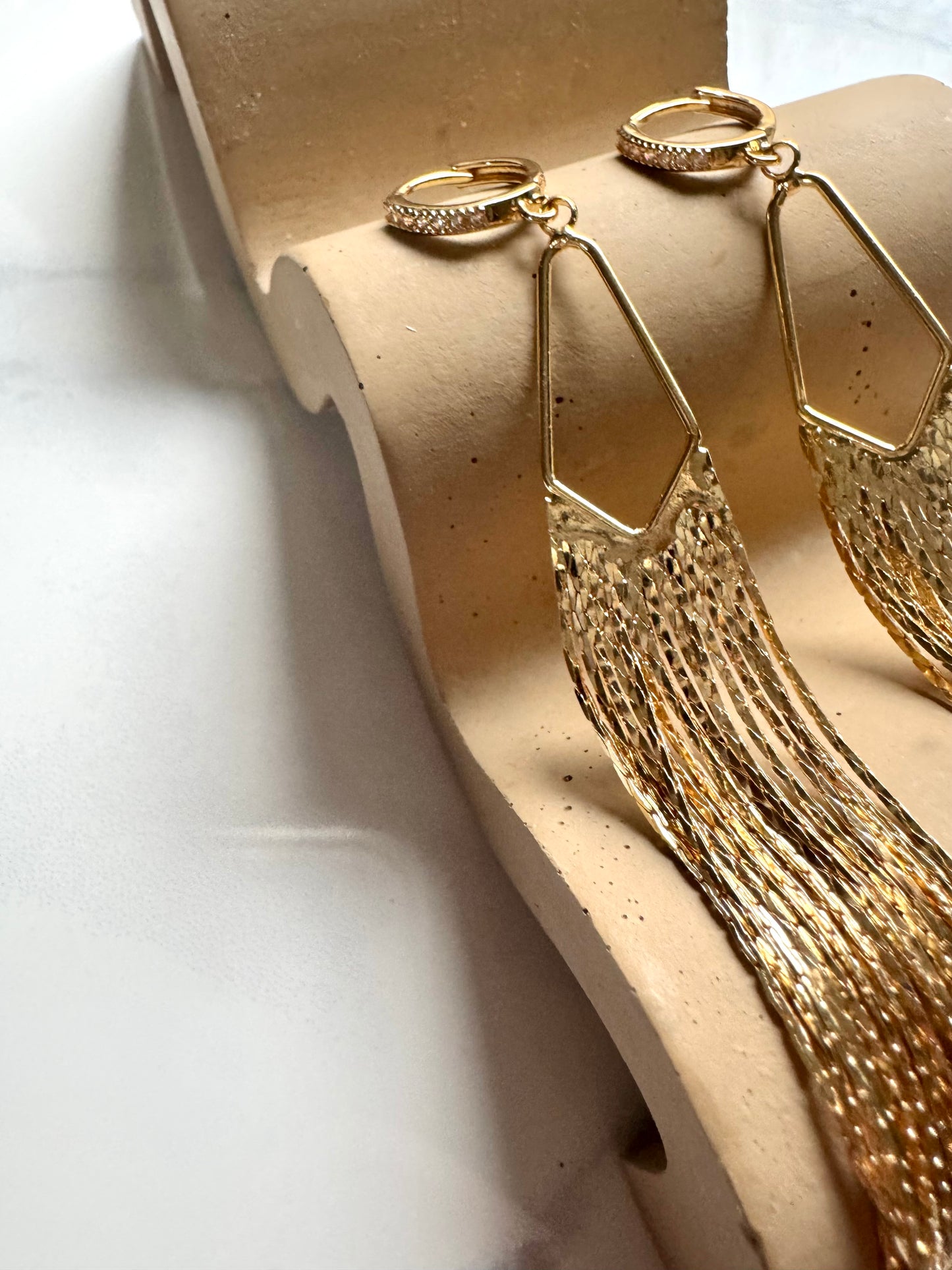 Gold Tassel Dangles