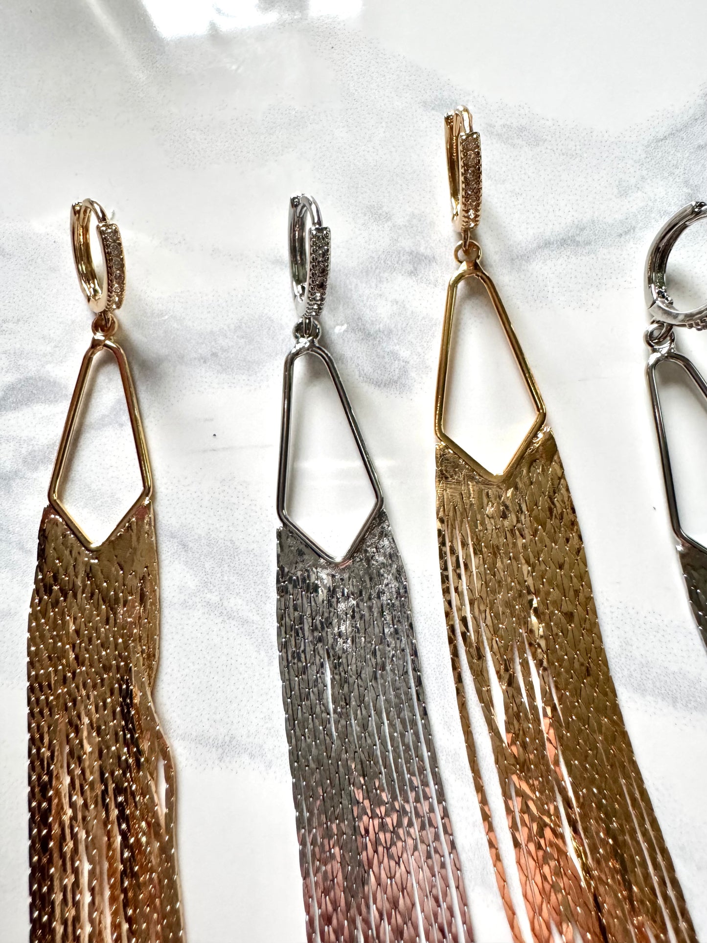 Gold Tassel Dangles