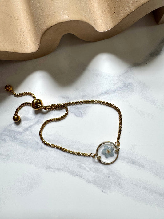 Forget Me Not Flower Bracelet
