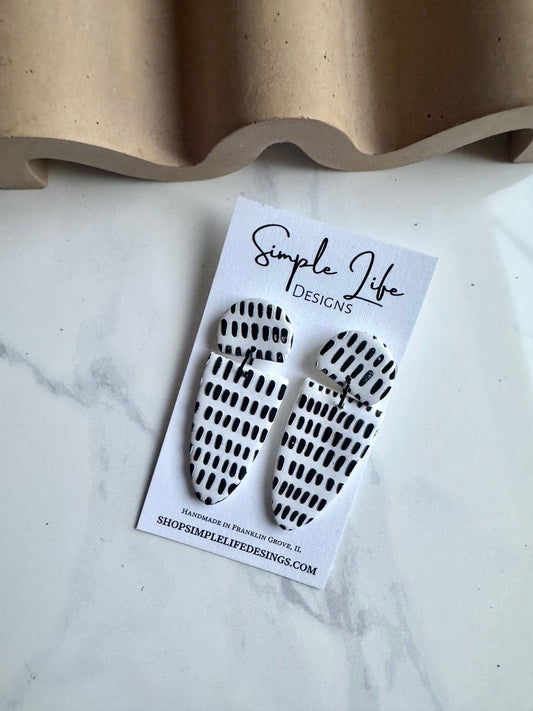 Black Lines Design Dangles