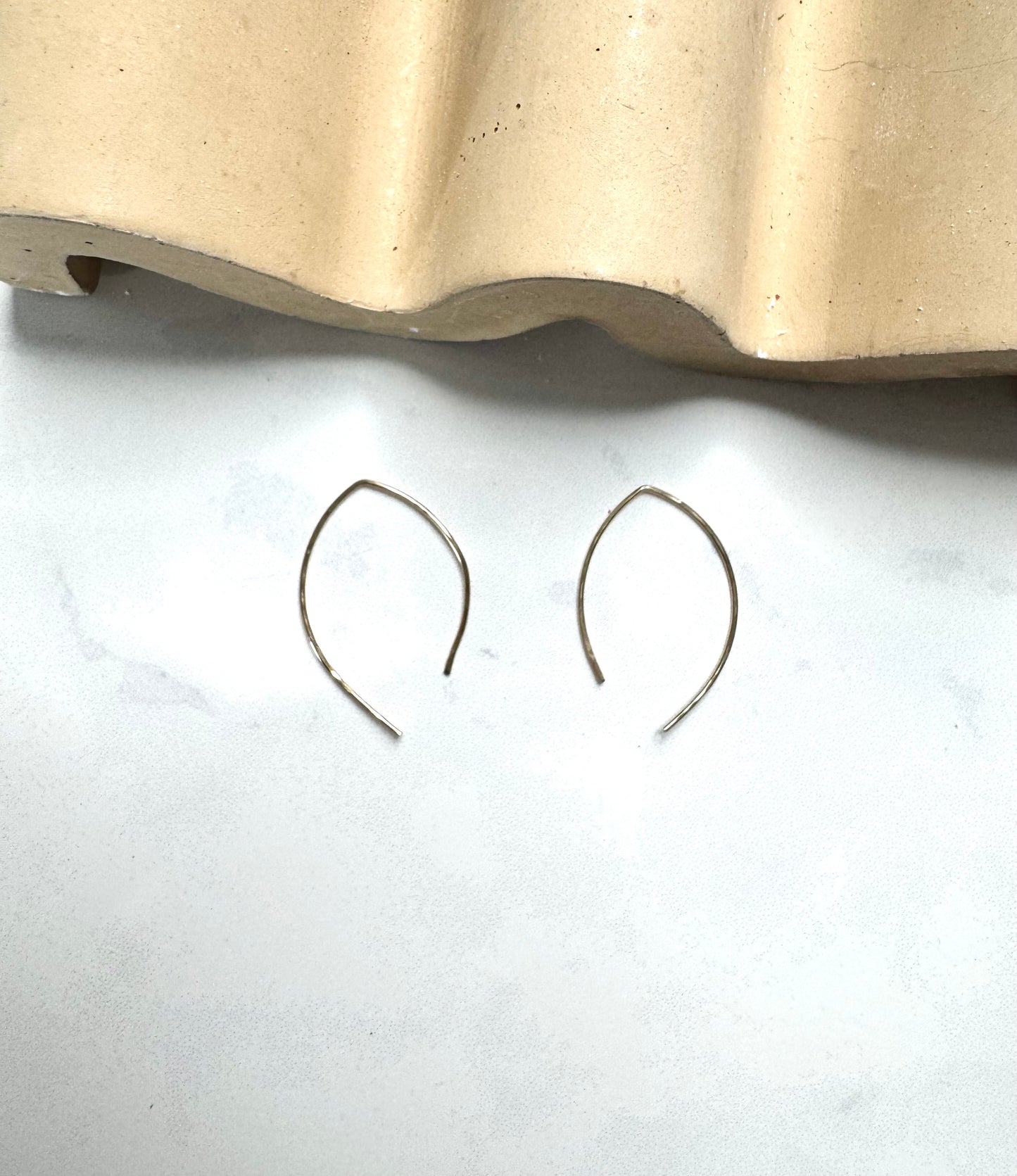 Small Open Hoop Threaders- Gold