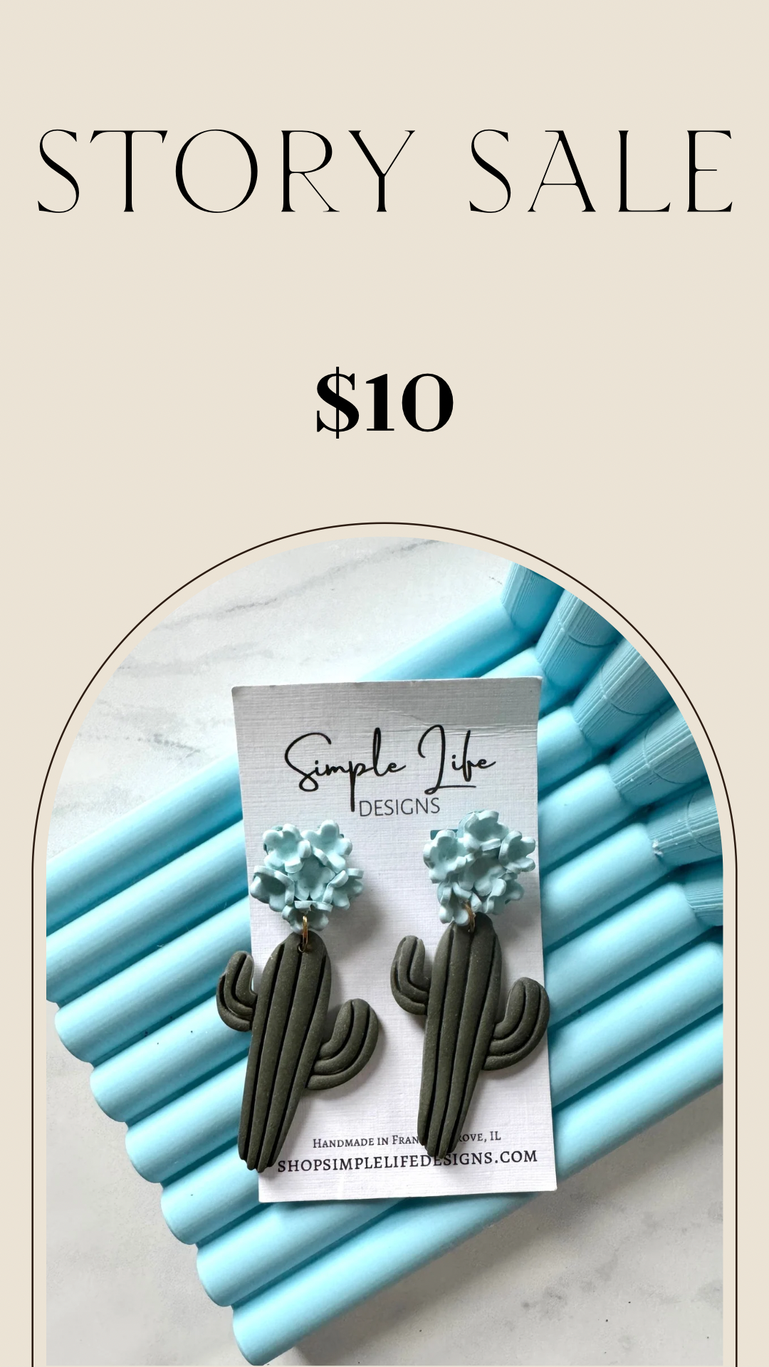 SALE - Blooming Saguaro Earrings