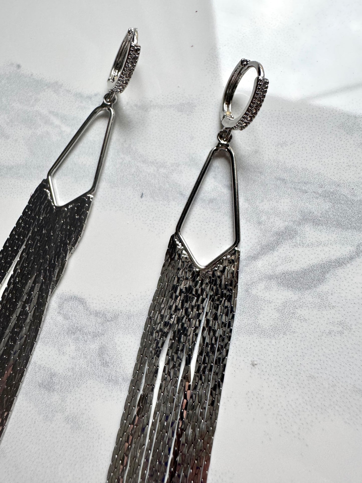 Silver Tassel Dangles