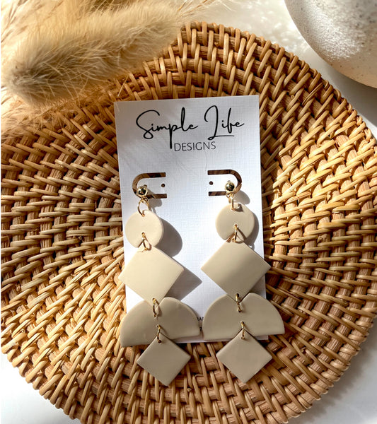 CREAM The Alyse- Simple Statement Earrings