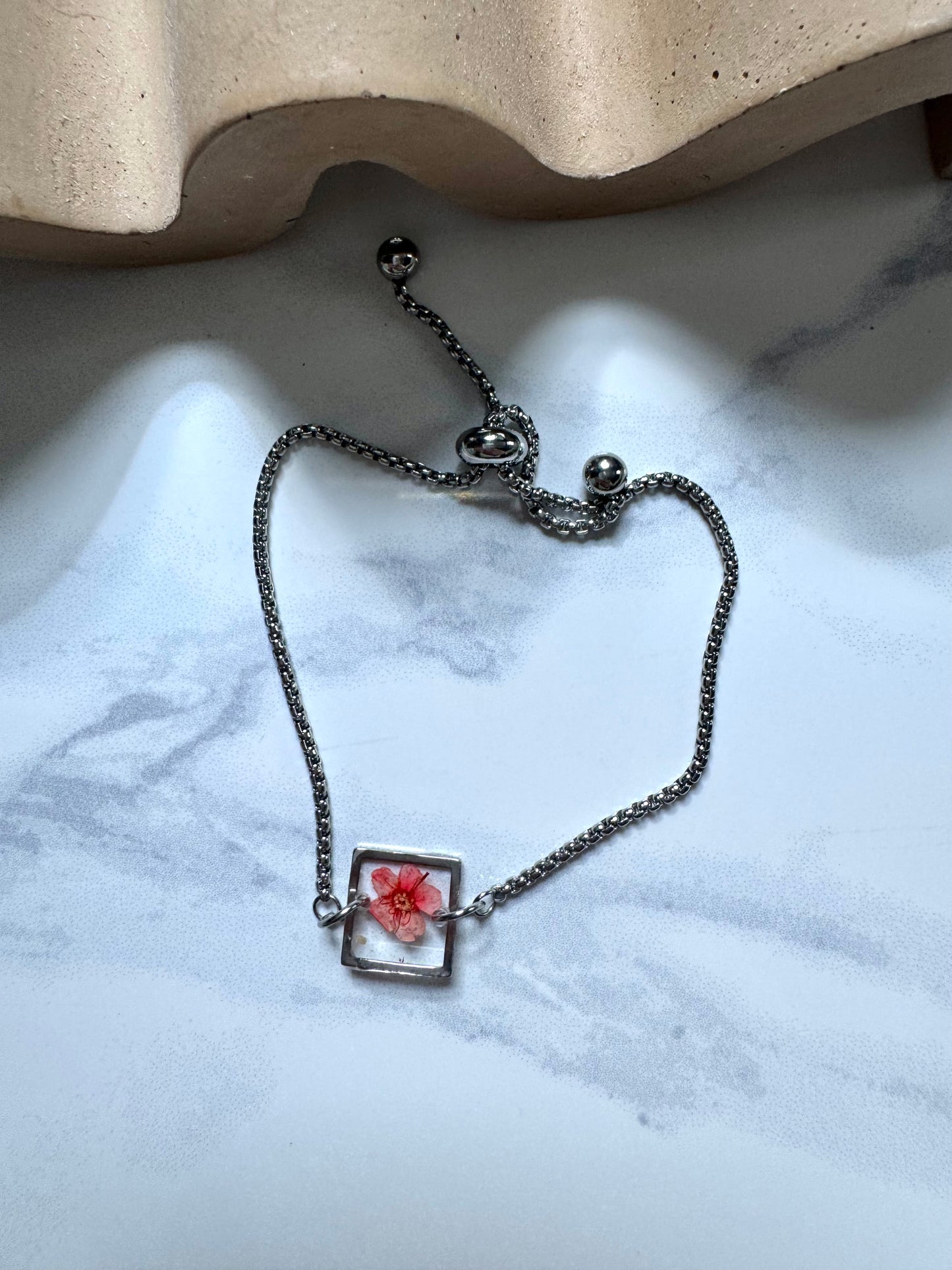 Orange Flower Bracelet