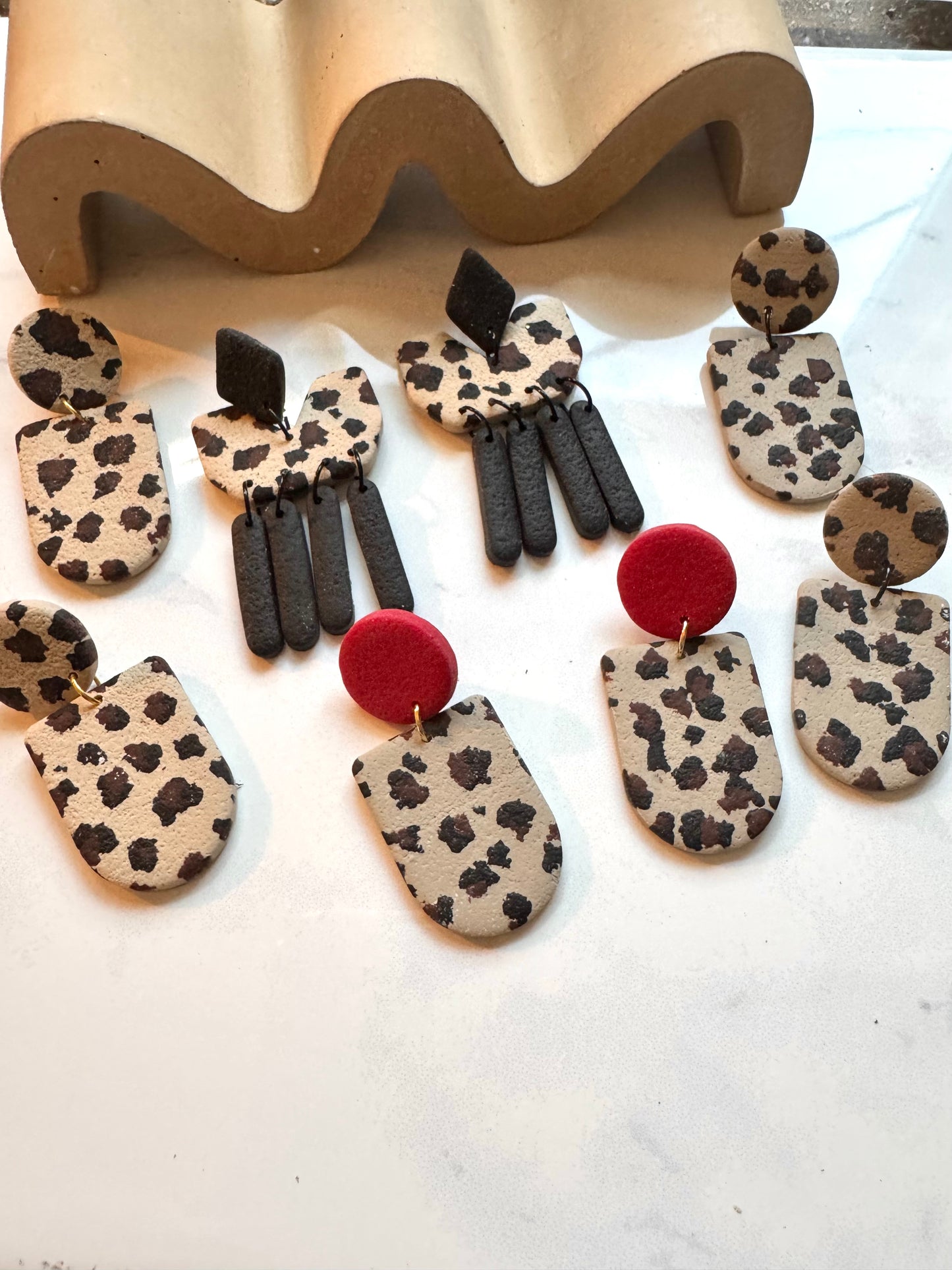 Leopard Print Dangles