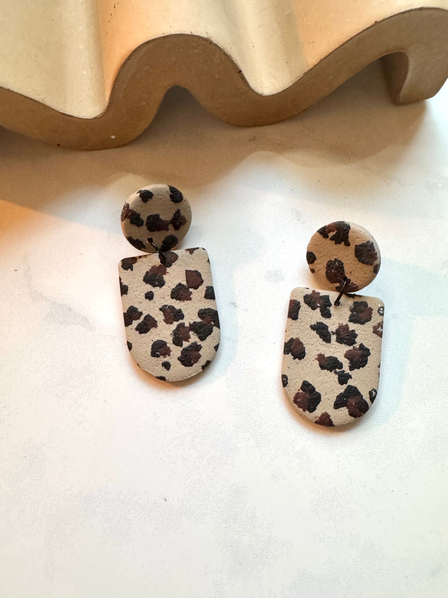 Leopard Print Dangles