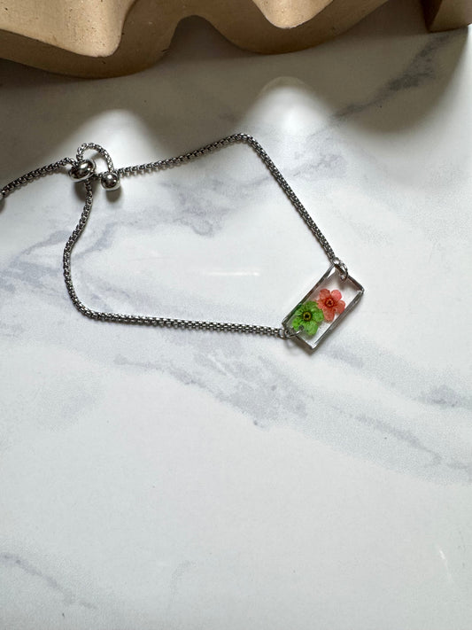 Green Flower Bracelet