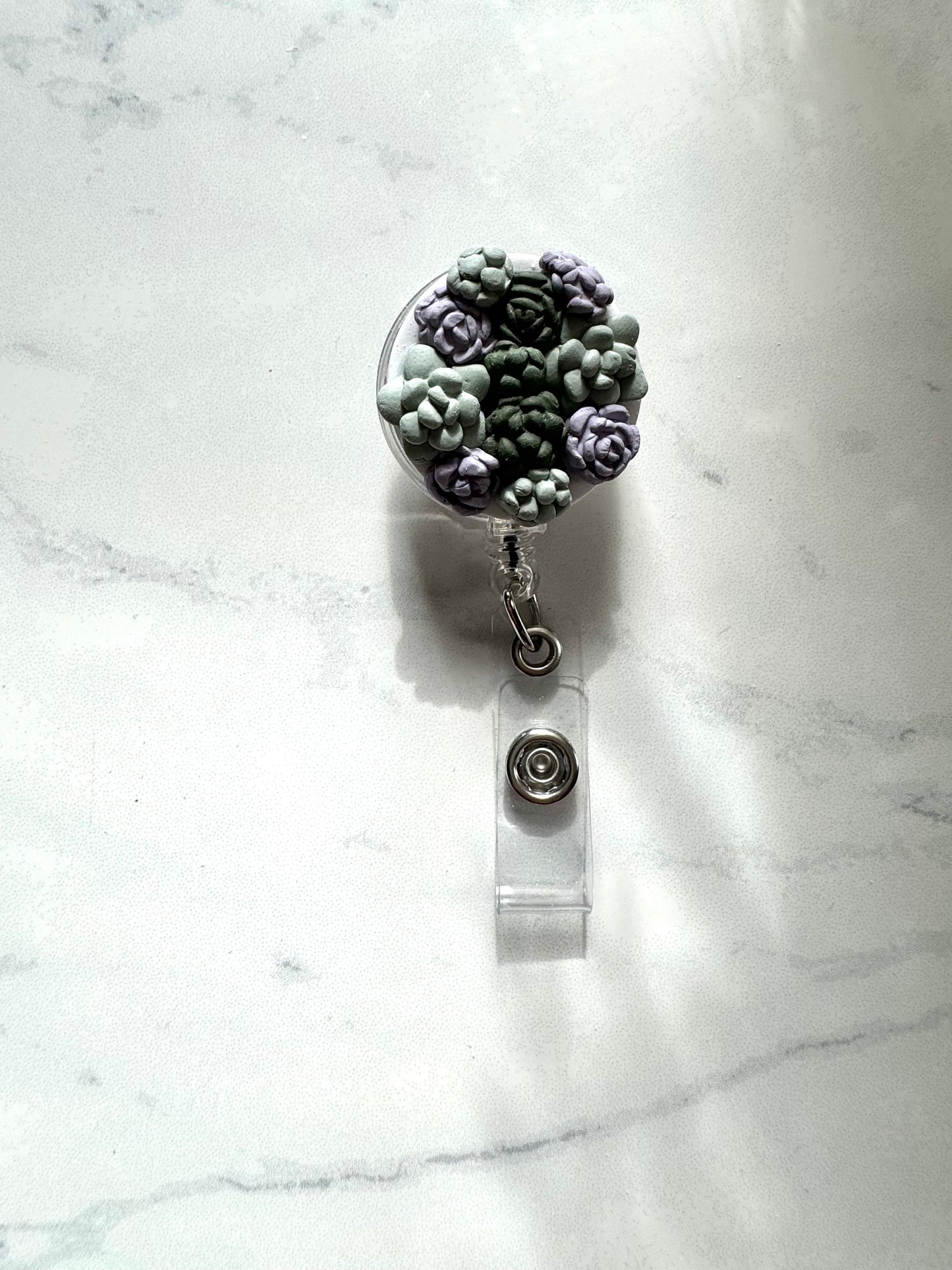 Succulent Garden Badge Reel (#3)