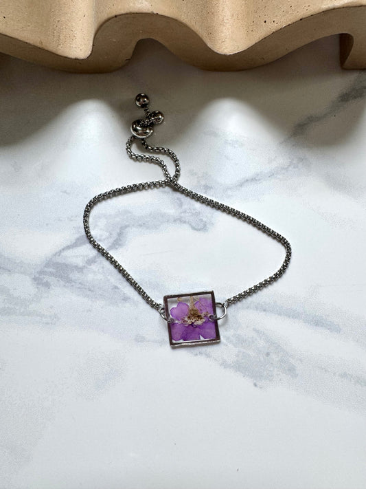 Purple Flower Bracelet