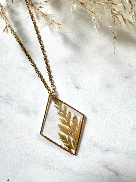 Fern Leaf Diamond Necklace