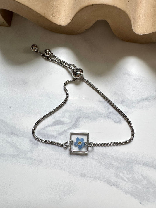 Forget Me Not Flower Bracelet