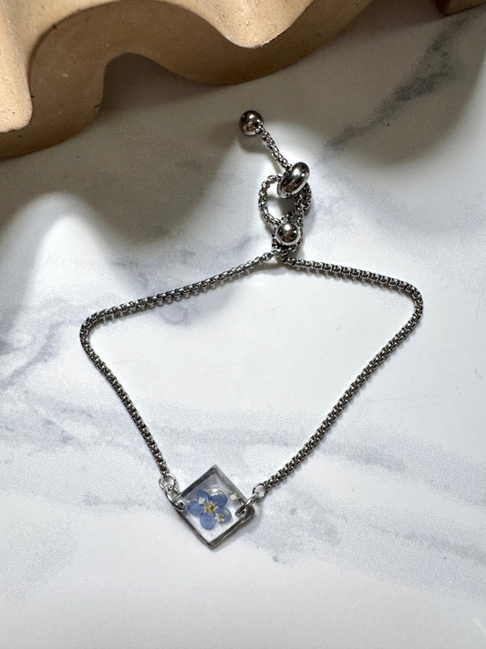 Forget Me Not Flower Bracelet