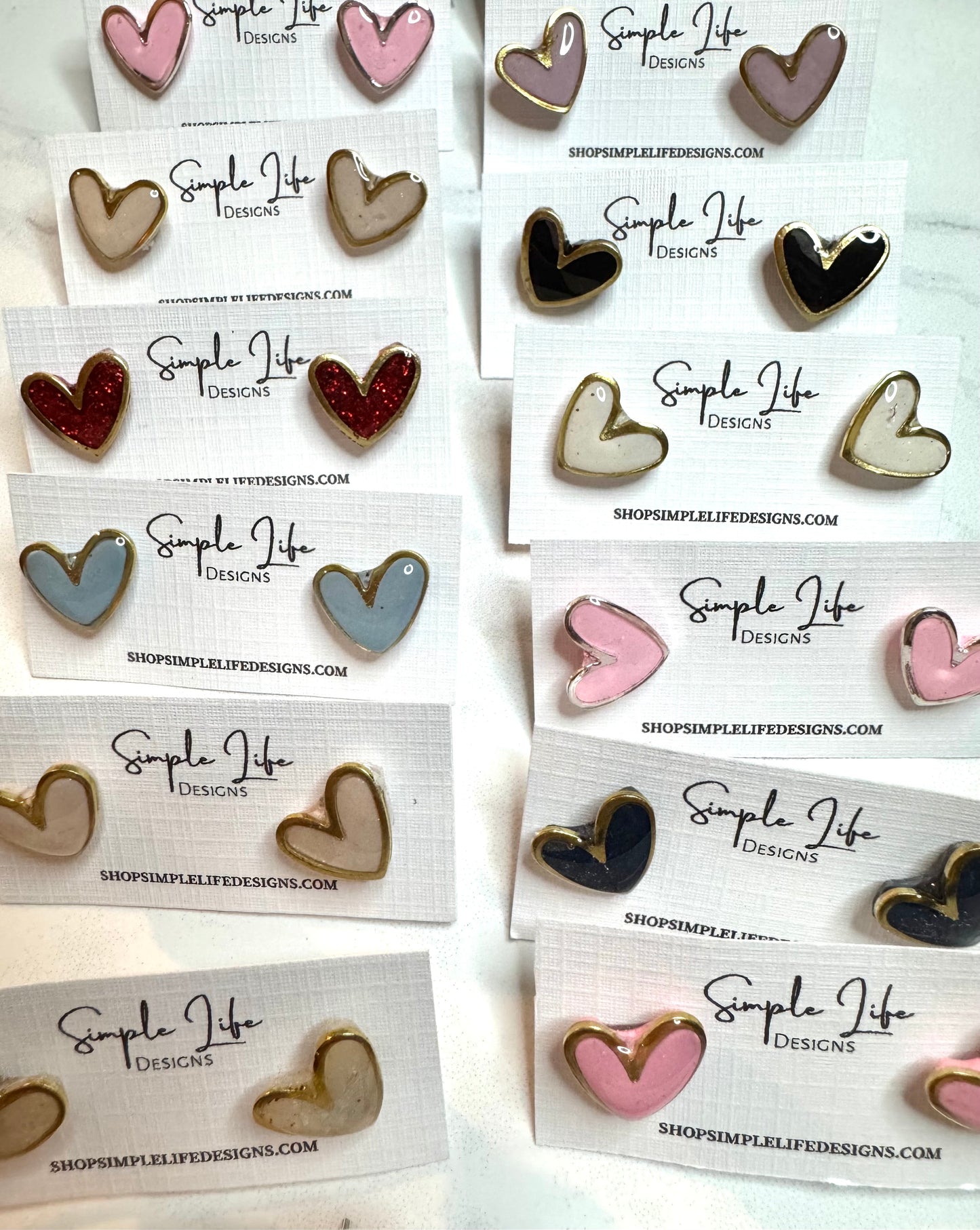 Heart Studs