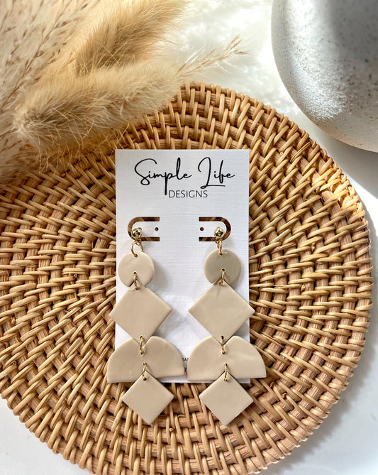 CREAM The Alyse- Simple Statement Earrings