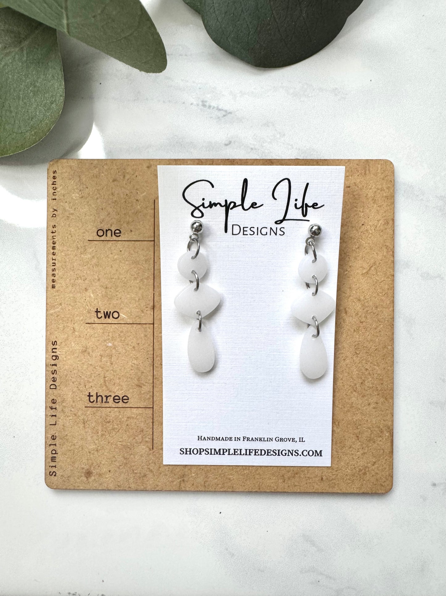 Petite Clay Dangles