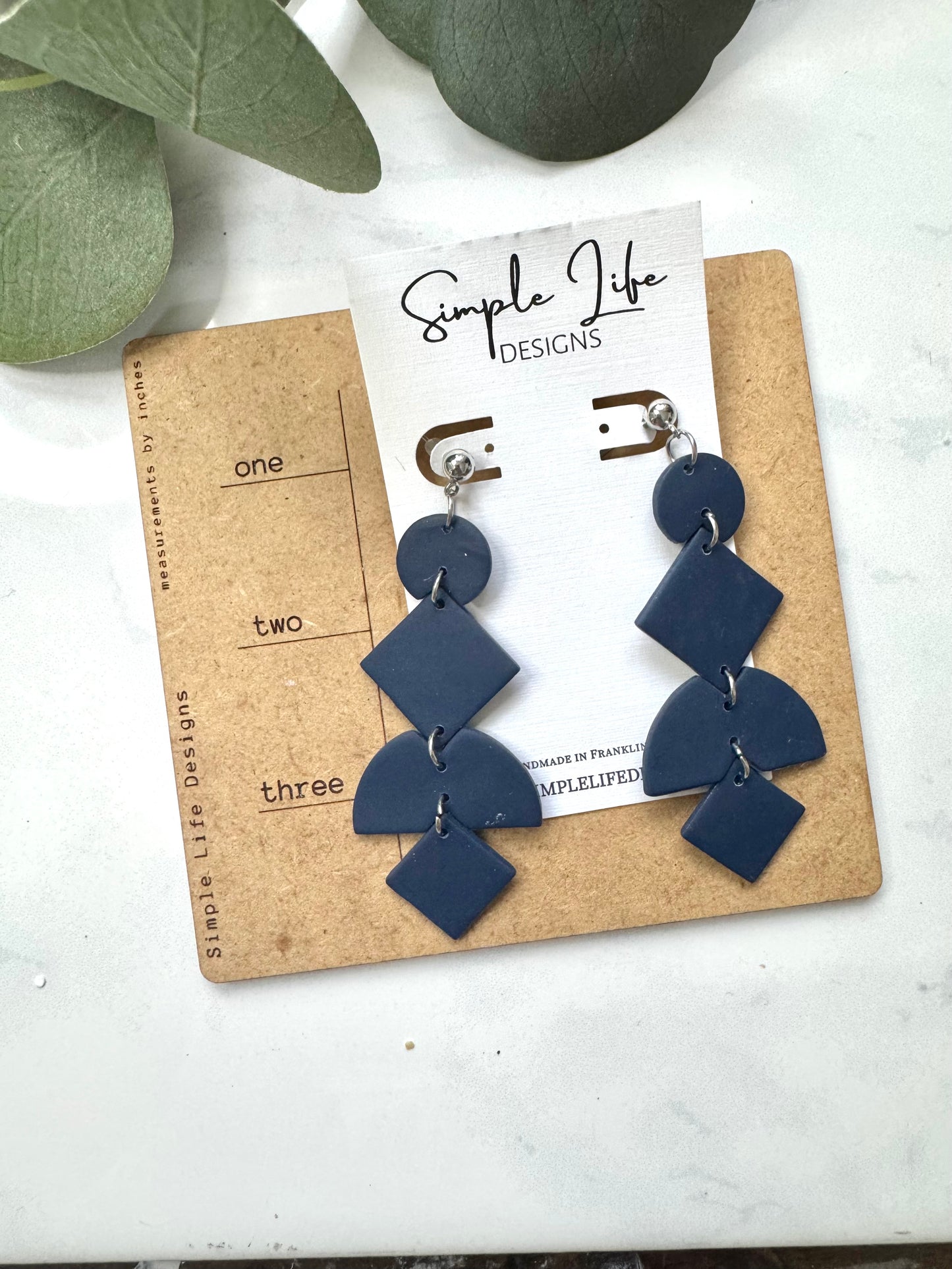 NAVY The Alyse- Simple Statement Earrings