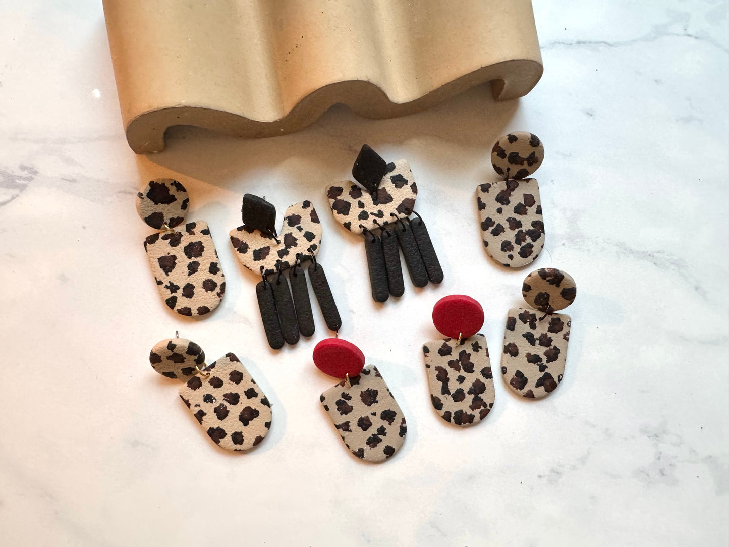 Leopard Print Dangles