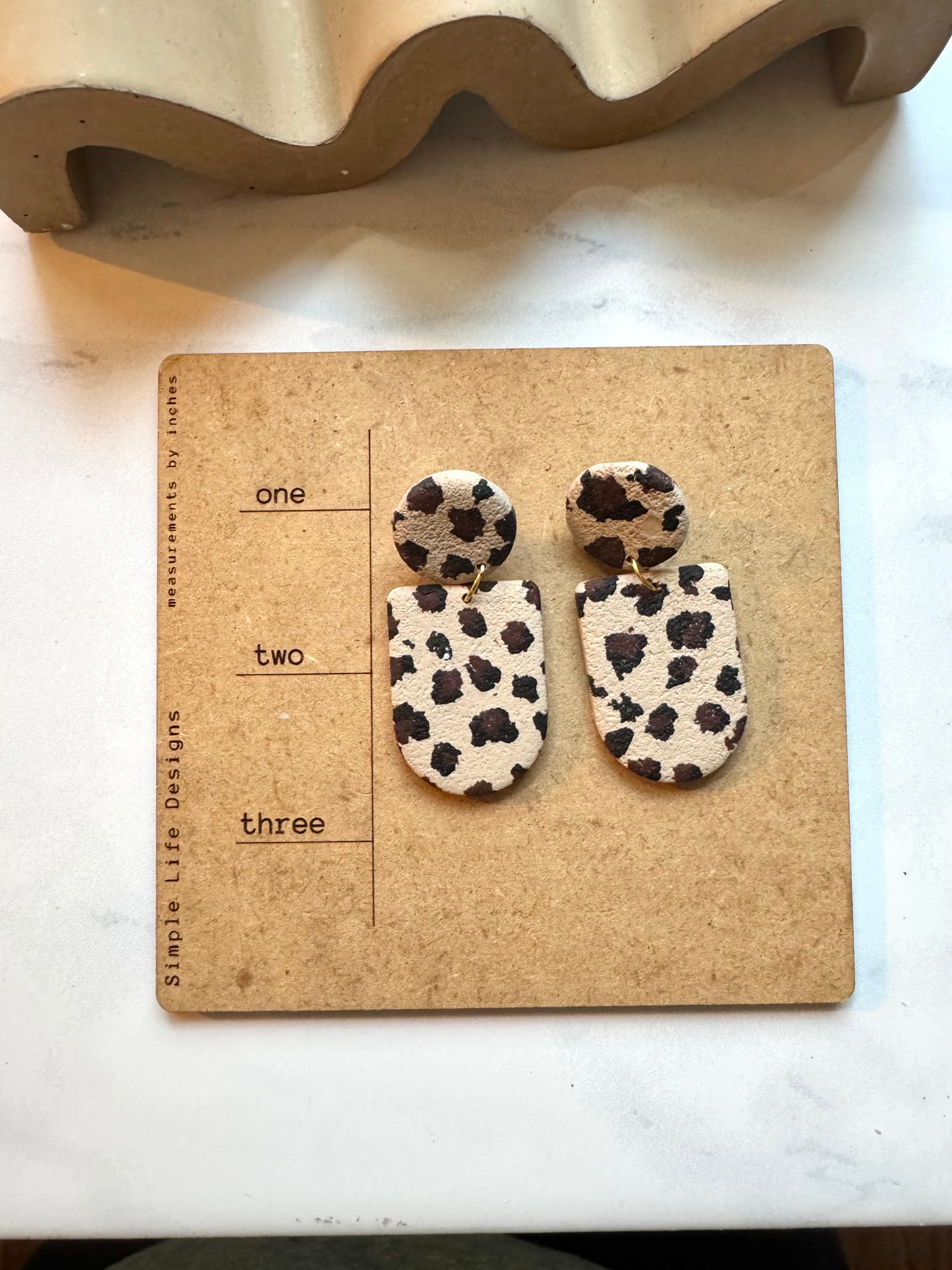 Leopard Print Dangles