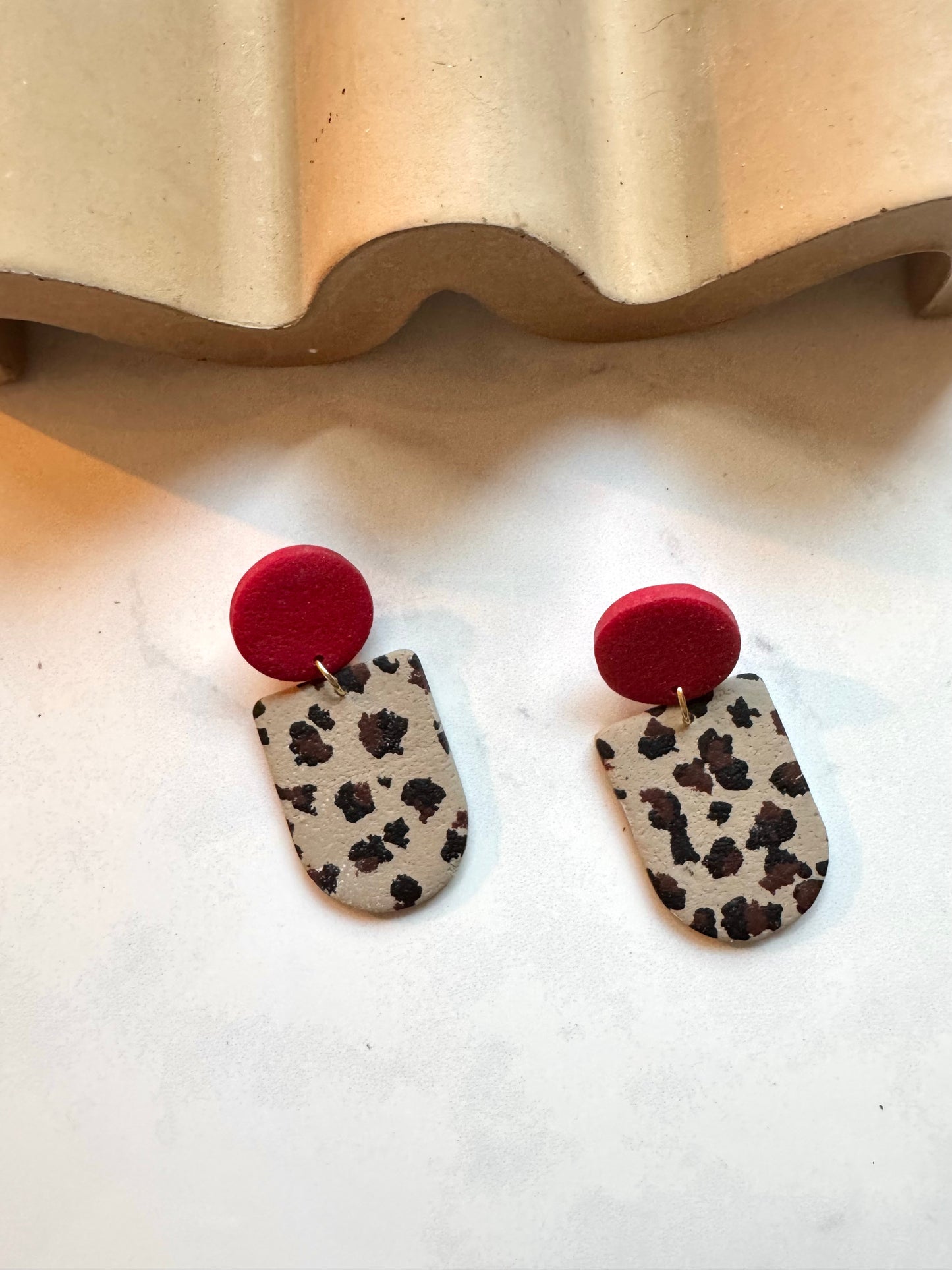 Leopard Print Dangles