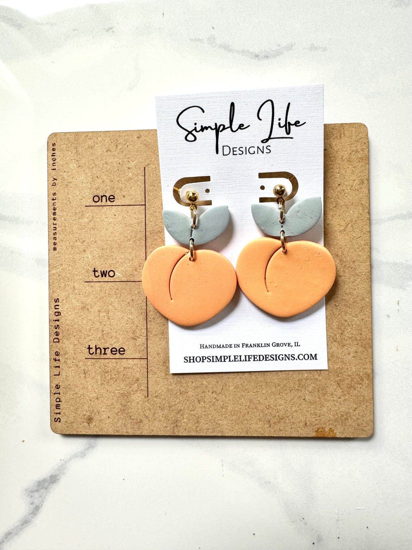 Peach Dangles