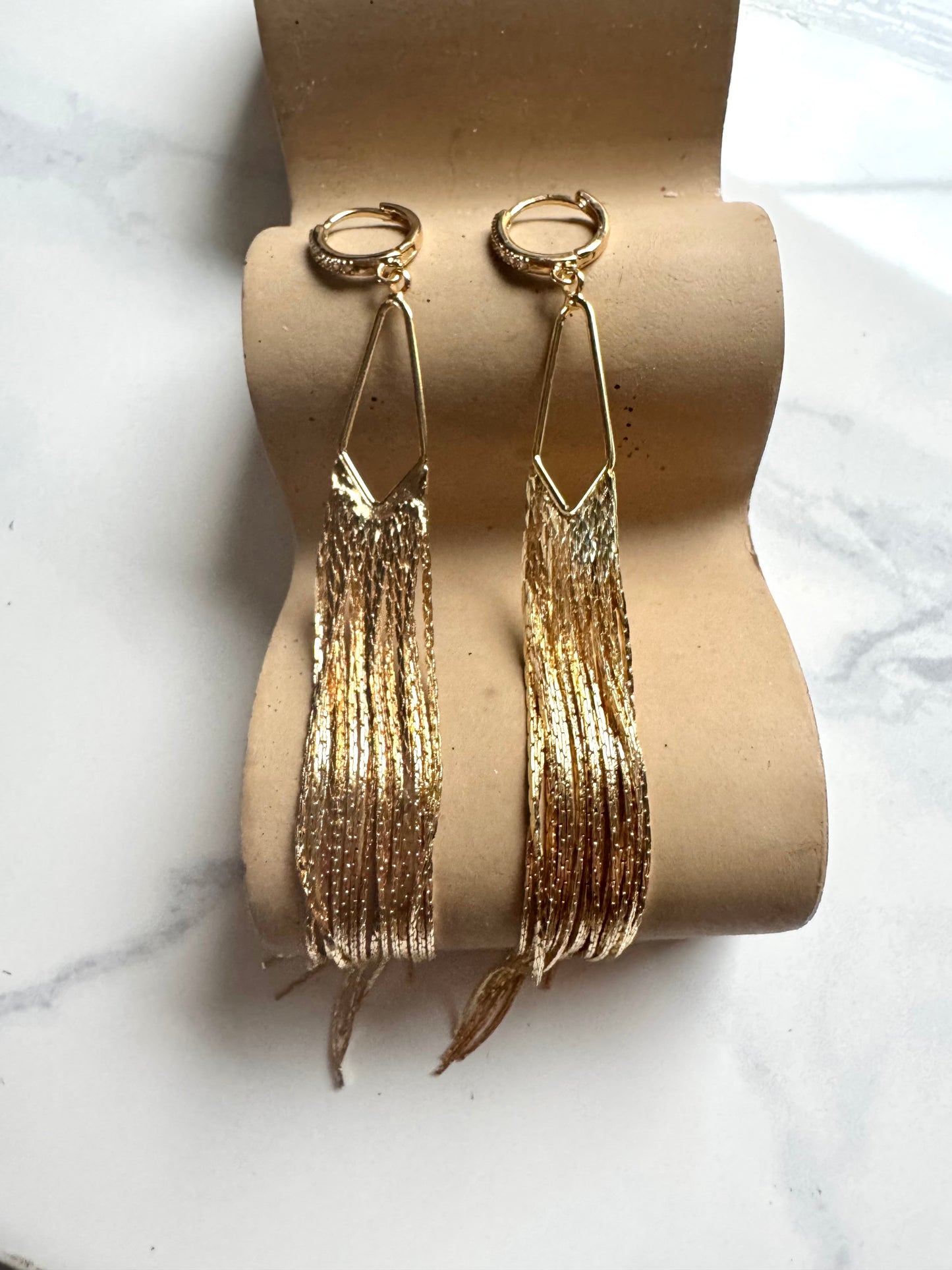 Gold Tassel Dangles