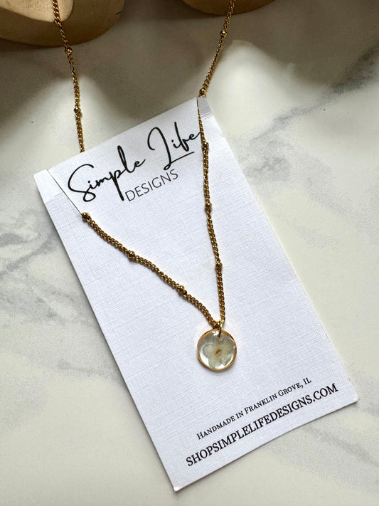 Gold Flower Circle