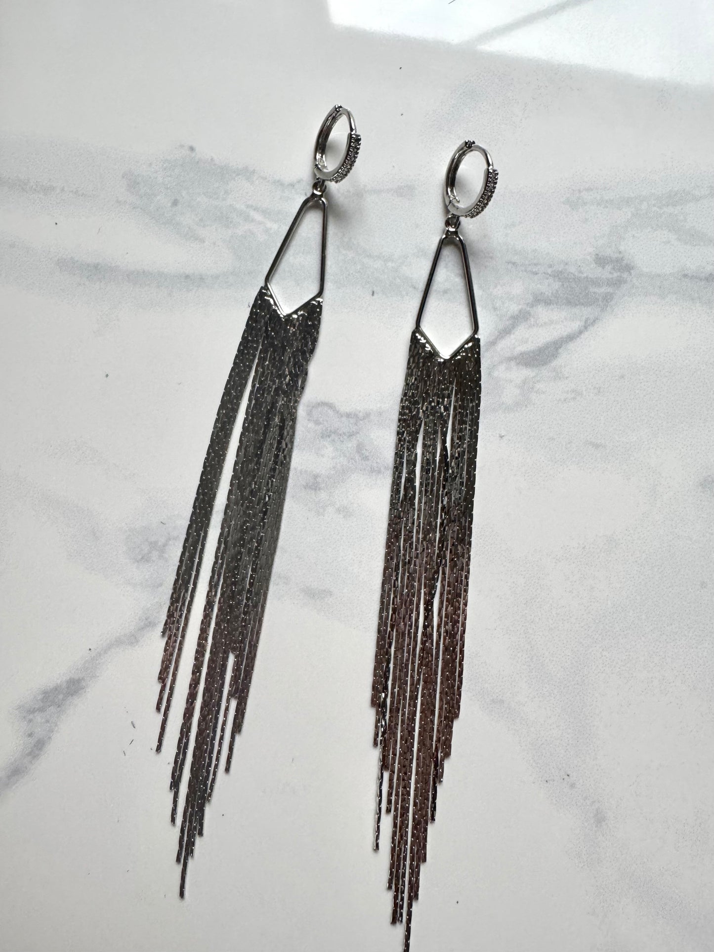 Silver Tassel Dangles