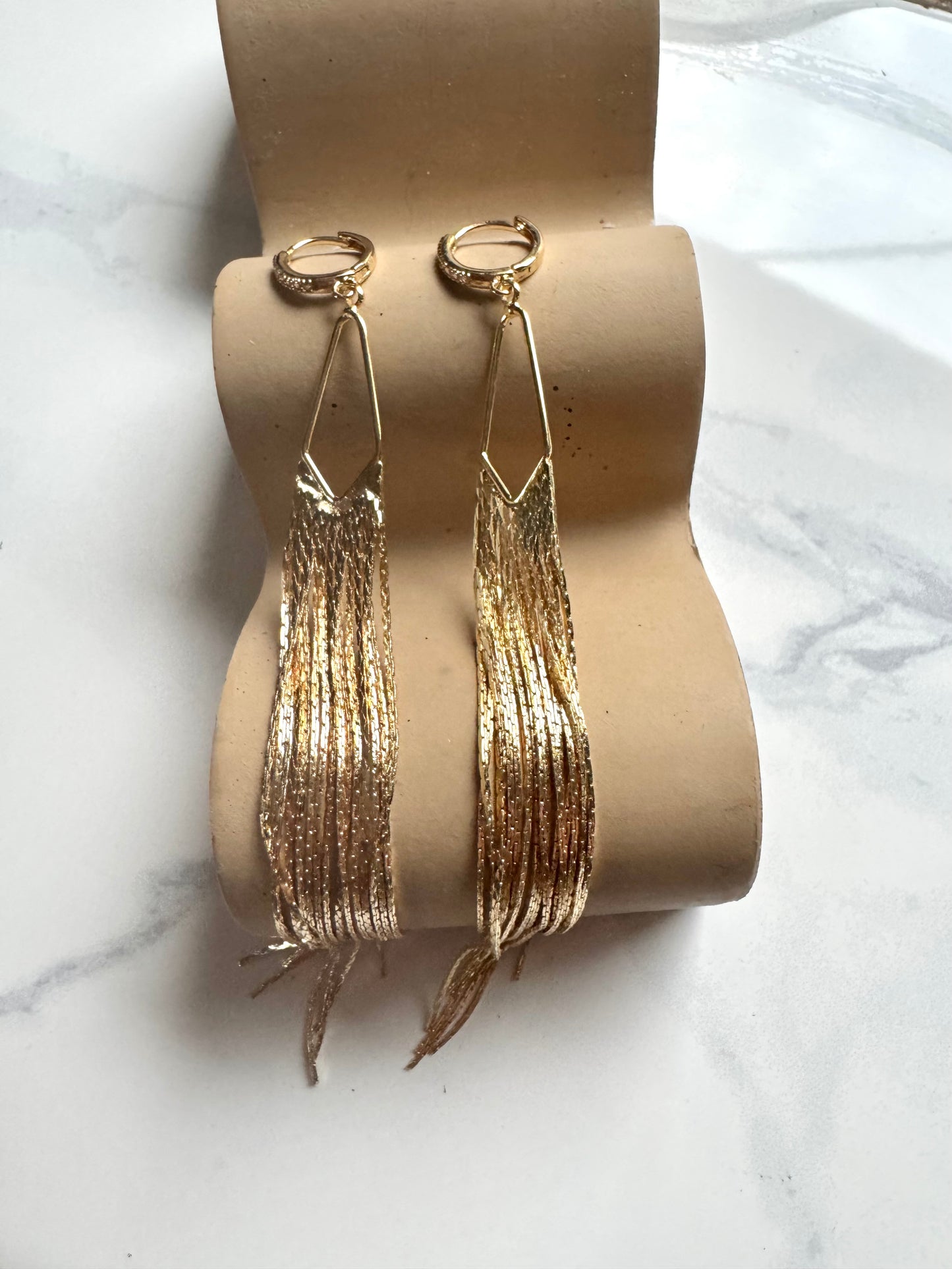 Gold Tassel Dangles