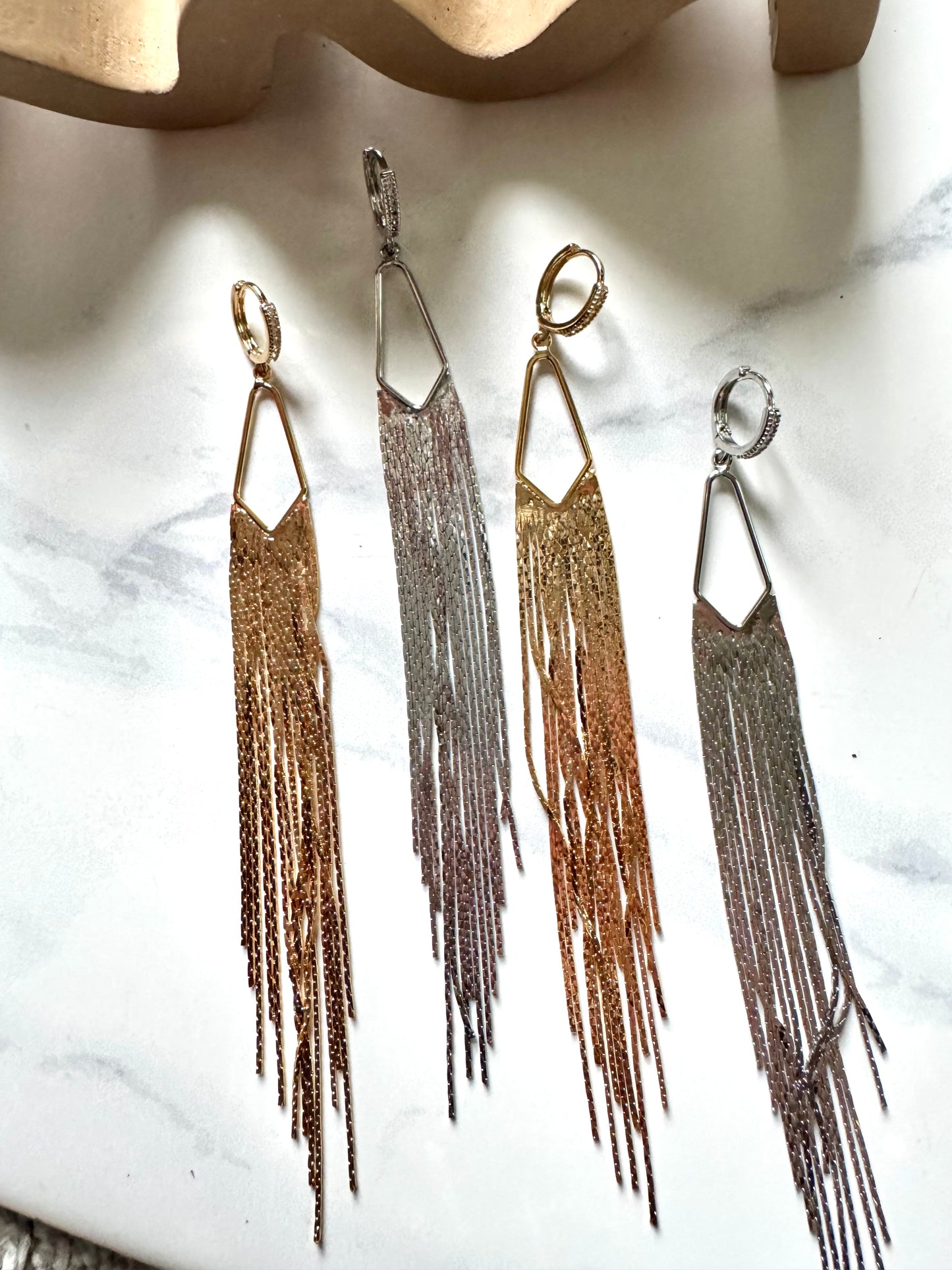 Gold Tassel Dangles