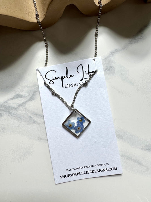 Forget Me Not Flower Diamond